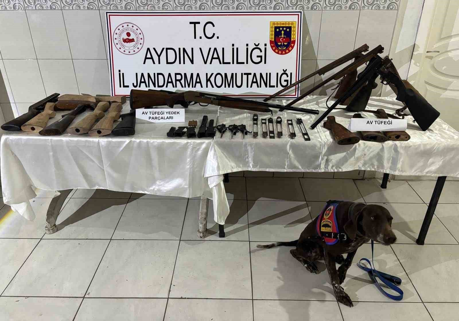 AYDIN’IN BOZDOĞAN İLÇESİNDE RUHSATSIZ TÜFEK TAMİRİ VE YAPIMI YAPTIĞI TESPİT EDİLEN ŞÜPHELİ...