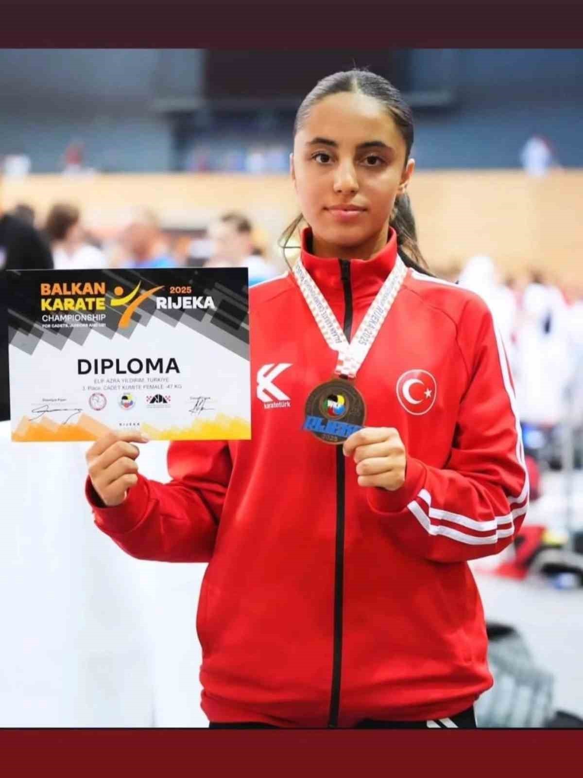 BİLECİKLİ SPORCU ELİF AZRA YILDIRIM BALKAN ÜÇÜNCÜSÜ OLDU