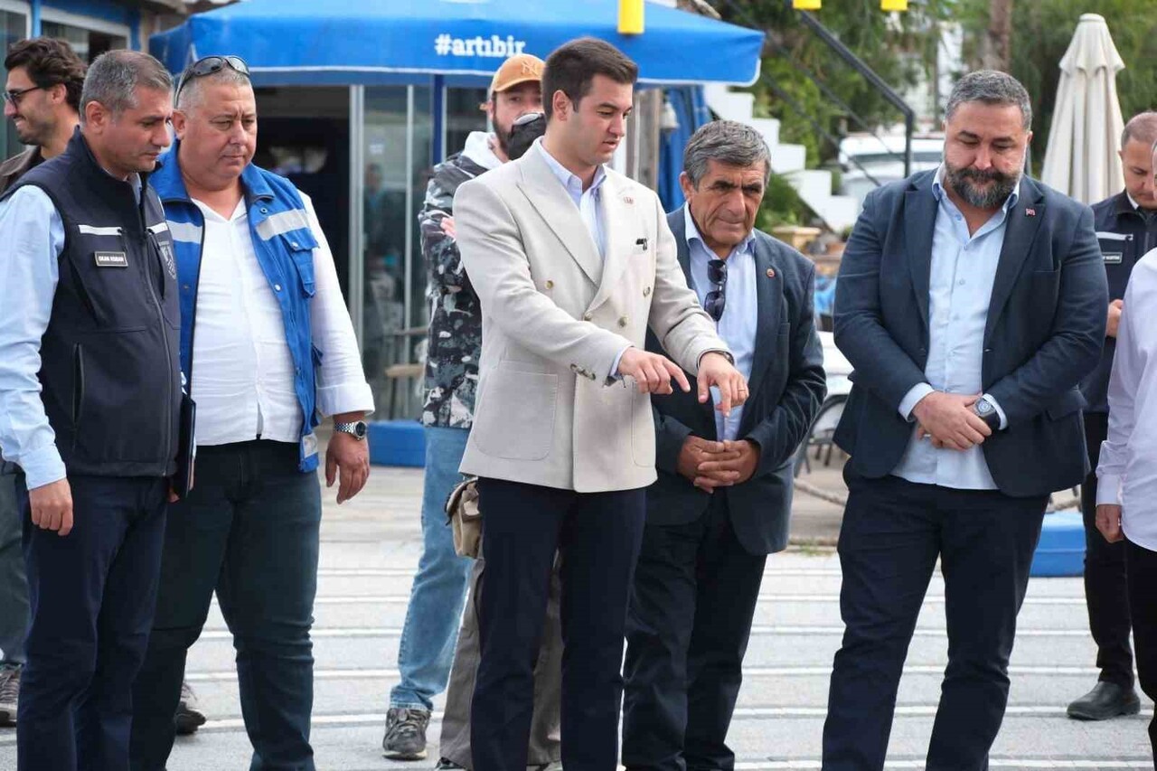 BODRUM BELEDİYE BAŞKANI TAMER MANDALİNCİ, YALIKAVAK MAHALLESİ PLAJ CADDESİ’NDE BAŞLATILAN 2. ETAP...