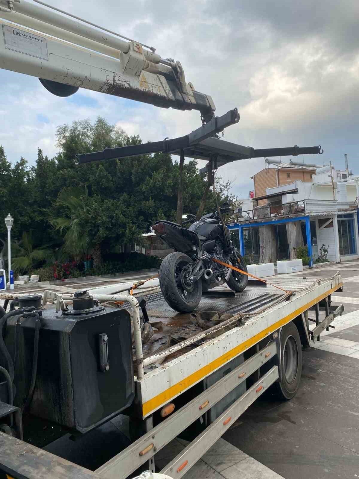 BODRUM’DA ABARTI EGZOZLU MOTOSİKLETE 28 BİN 937 LİRA CEZA