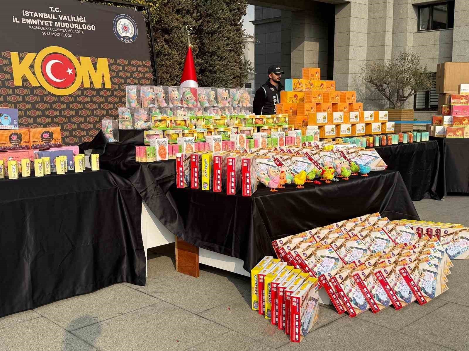 ÇİN'DEN YASA DIŞI YOLLARLA YURDA SOKULDUĞU ÖNE SÜRÜLEN MİLYONLARCA LİRA DEĞERİNDE 125 BİN 875...