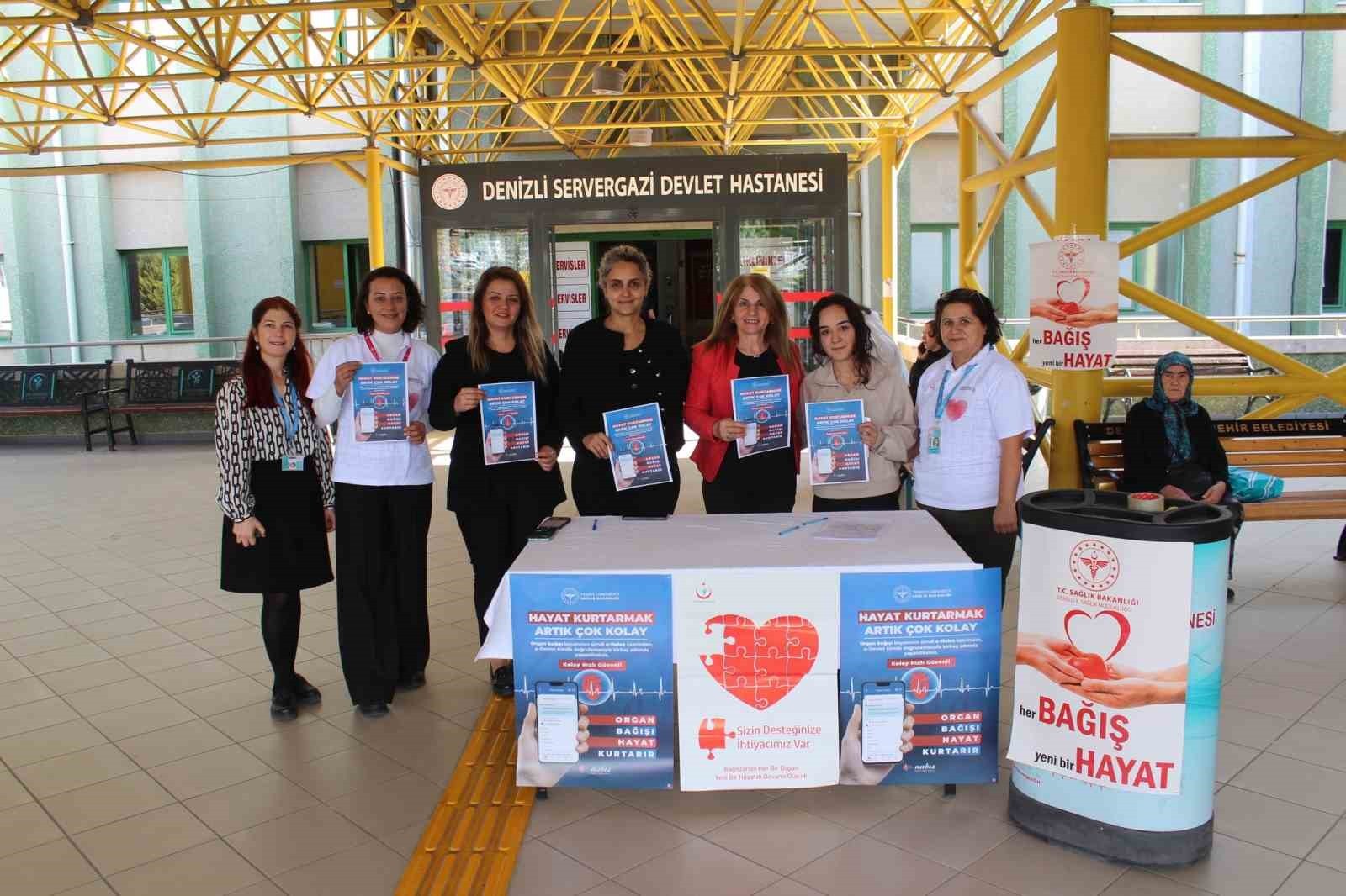DENİZLİ İL SAĞLIK MÜDÜRLÜĞÜ TARAFINDAN 3-9 KASIM ORGAN BAĞIŞI HAFTASI KAPSAMINDA İL GENELİ BİRÇOK...