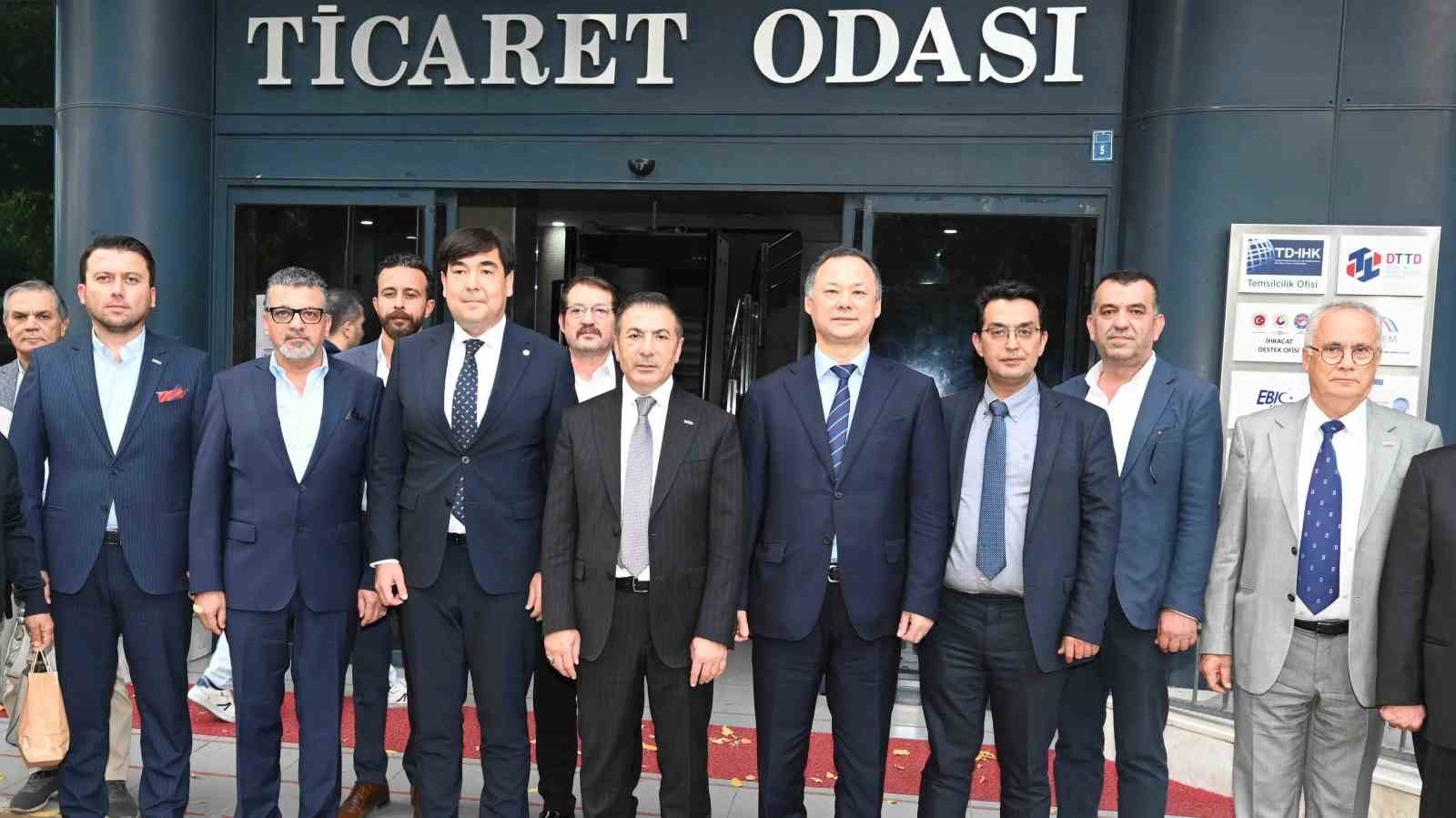 DENİZLİ TİCARET ODASI (DTO) BAŞKANI UĞUR ERDOĞAN, KIRGIZ CUMHURİYETİ ANKARA BÜYÜKELÇİSİ RUSLAN...
