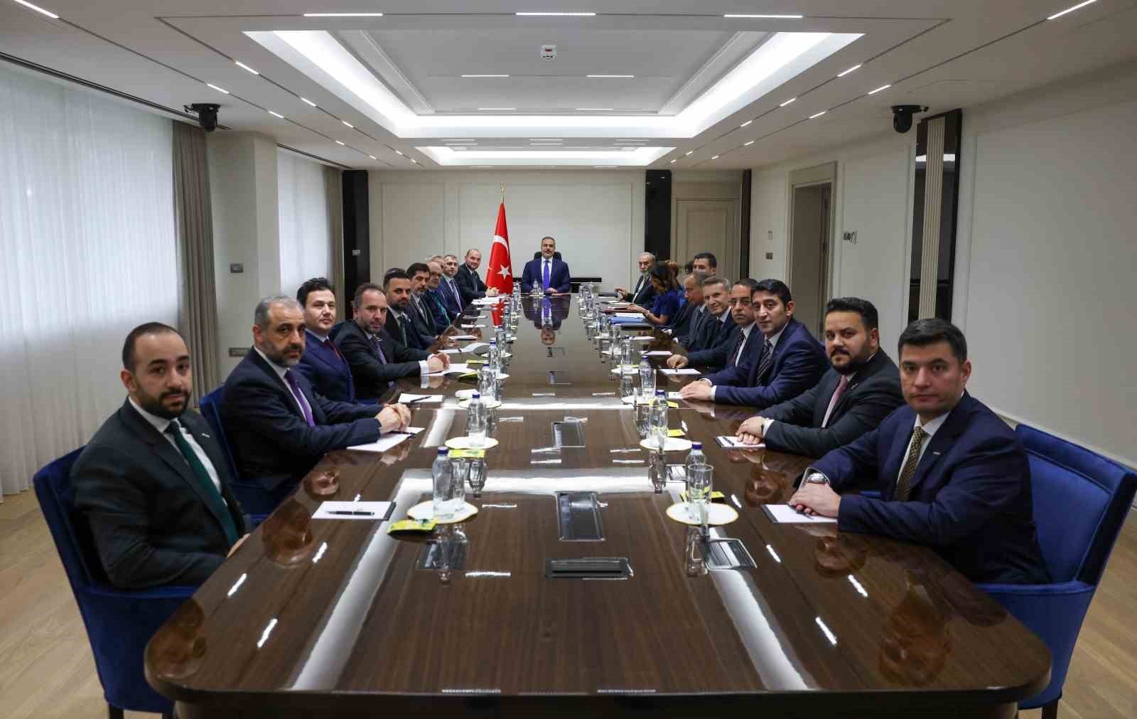 DIŞİŞLERİ BAKANI HAKAN FİDAN, MÜSİAD GENEL BAŞKANI BURHAN ÖZDEMİR VE BERABERİNDEKİ HEYETİ KABUL...