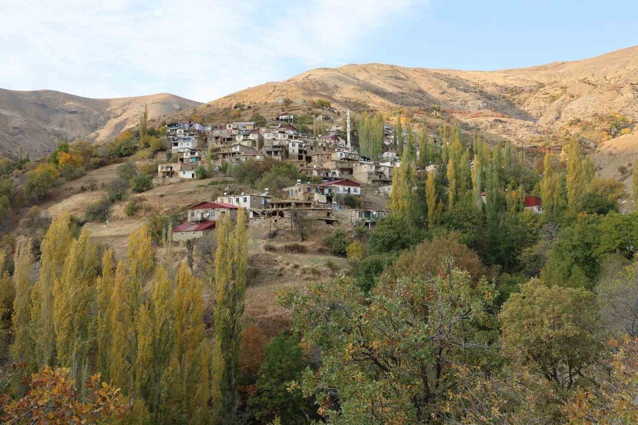 DİYARBAKIR'IN ÇÜNGÜŞ İLÇESİ KIRSAL ATALAR MAHALLESİ'NDE BULUNAN ASIRLIK KERPİÇ EVLER ARASINDA RENK...