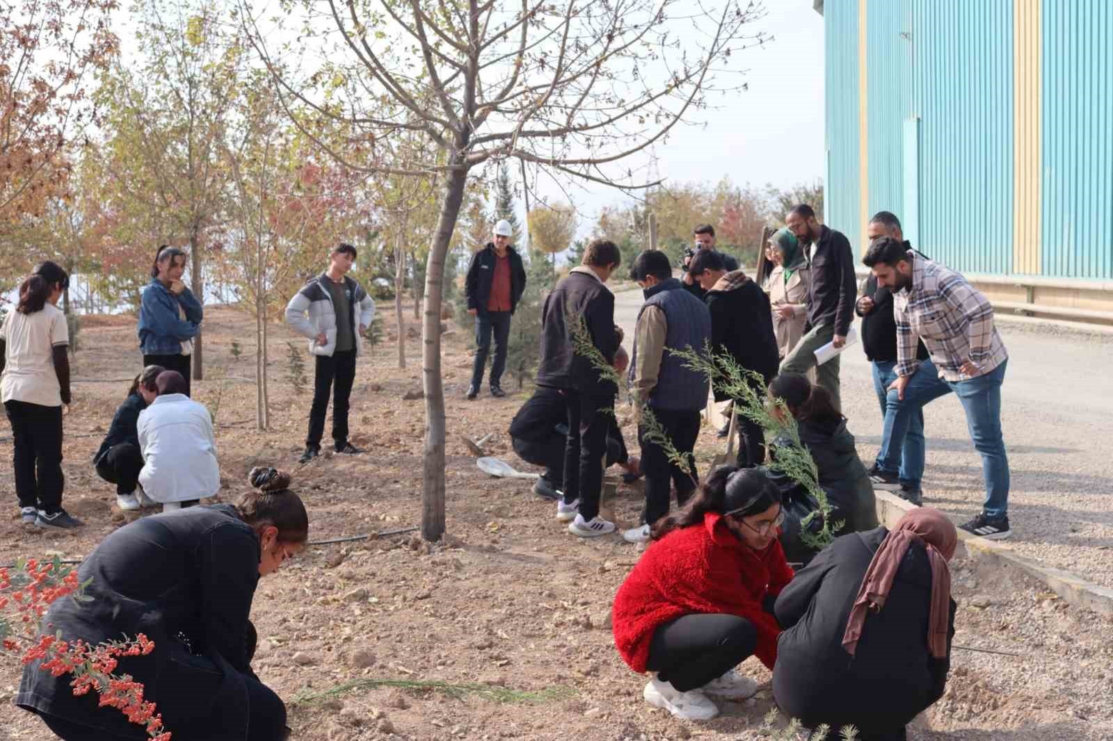 ELAZIĞ’DA SEZA ÇİMENTO PERSONELİ VE İLKOKUL ÖĞRENCİLERİ BİN 111 FİDANI TOPRAKLA...