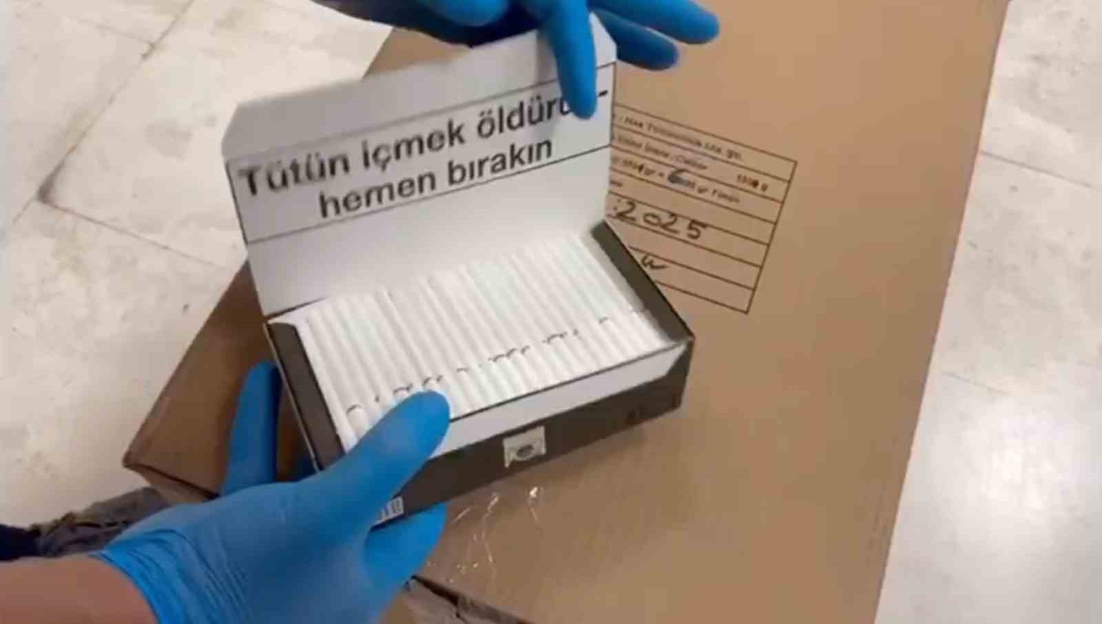 ESKİŞEHİR'DE PİYASA DEĞERİ 7 MİLYON 500 BİN TL OLAN 6 MİLYON 690 BİN DAL SAHTE BANDROLLÜ BOŞ...