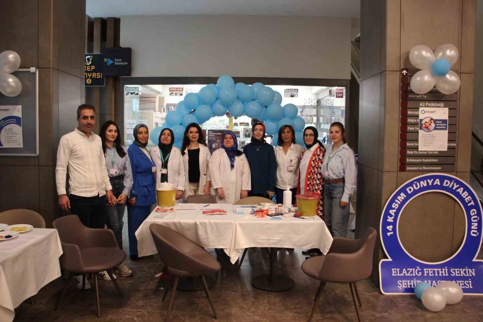 FETHİ SEKİN ŞEHİR HASTANESİ’NDE 14 KASIM DÜNYA DİYABET GÜNÜ KAPSAMINDA FARKINDALIK ETKİNLİKLERİ...