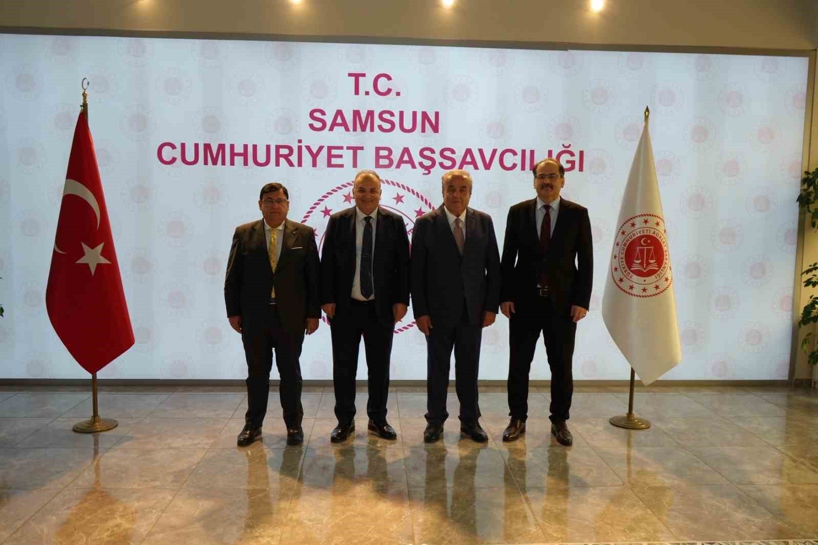 HAKİMLER VE SAVCILAR KURULU (HSK) ÜYELERİ SAMSUN’DAKİ ADLİYELERİ ZİYARET EDEREK HAKİM VE...