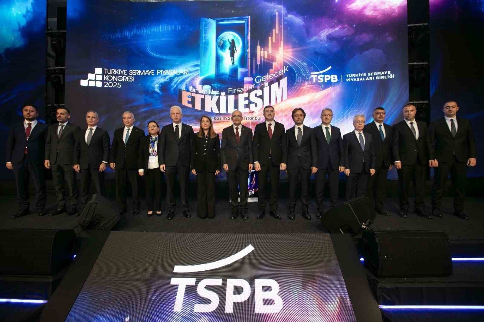 HAZİNE VE MALİYE BAKANI MEHMET ŞİMŞEK, TÜRKİYE SERMAYE PİYASALARI BİRLİĞİ (TSPB) TARAFINDAN...