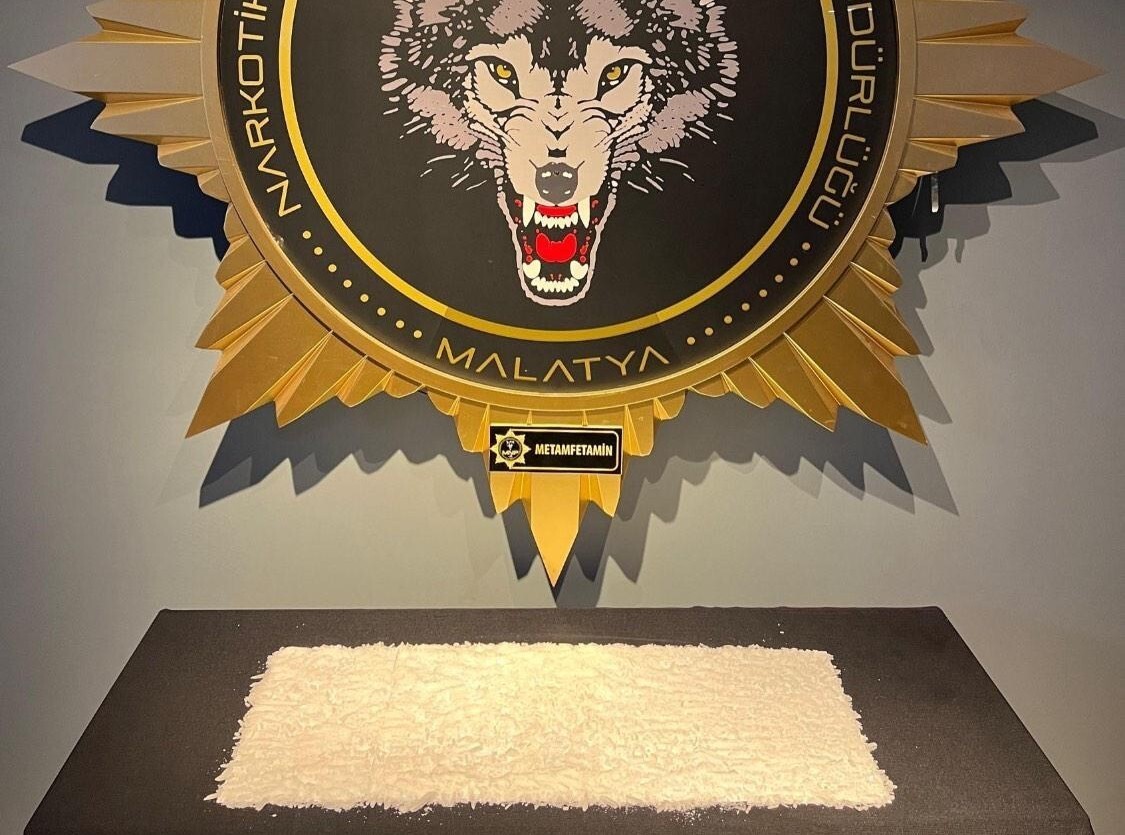 MALATYA’DA 1 KİLO METAMFETAMİN ELE GEÇİRİLDİ