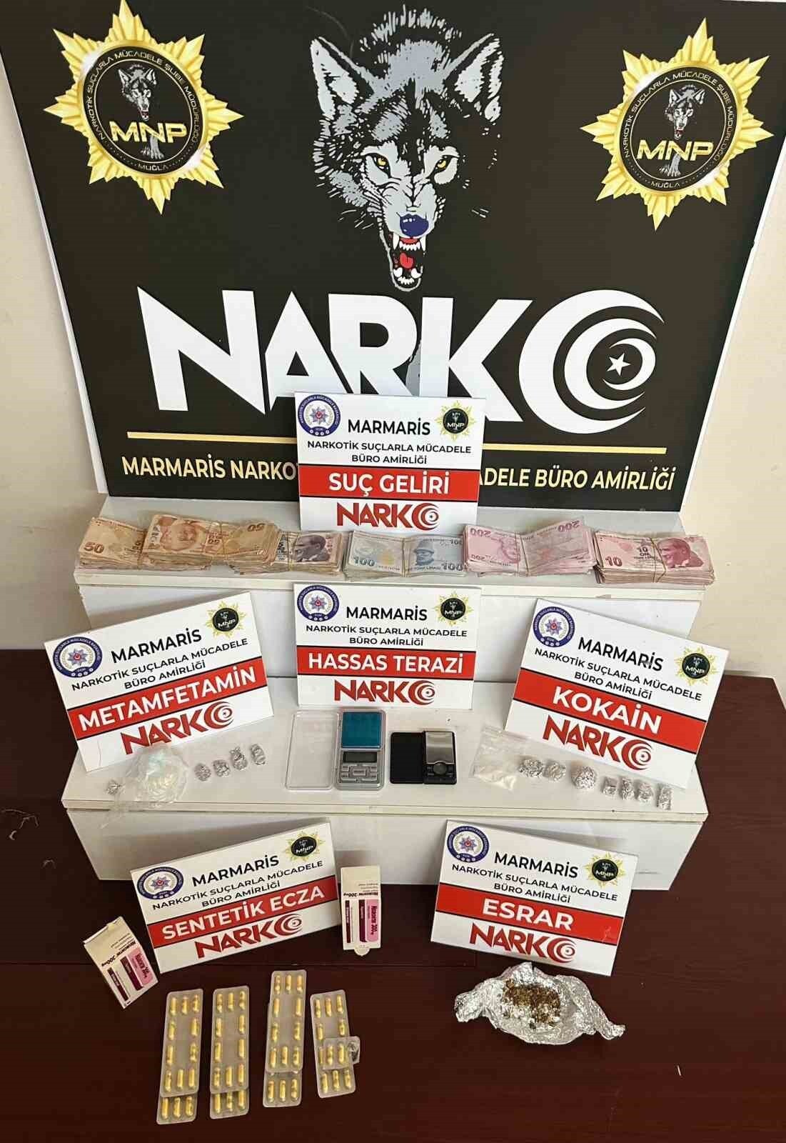 MARMARİS’TE UYUŞTURUCU OPERASYONU: 3 TUTUKLAMA