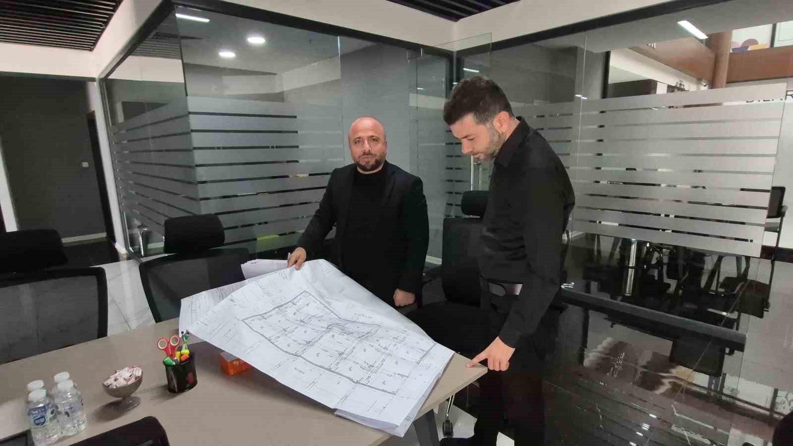 METİN ŞİŞMAN İNŞAATTA İNCELEME YAPTI