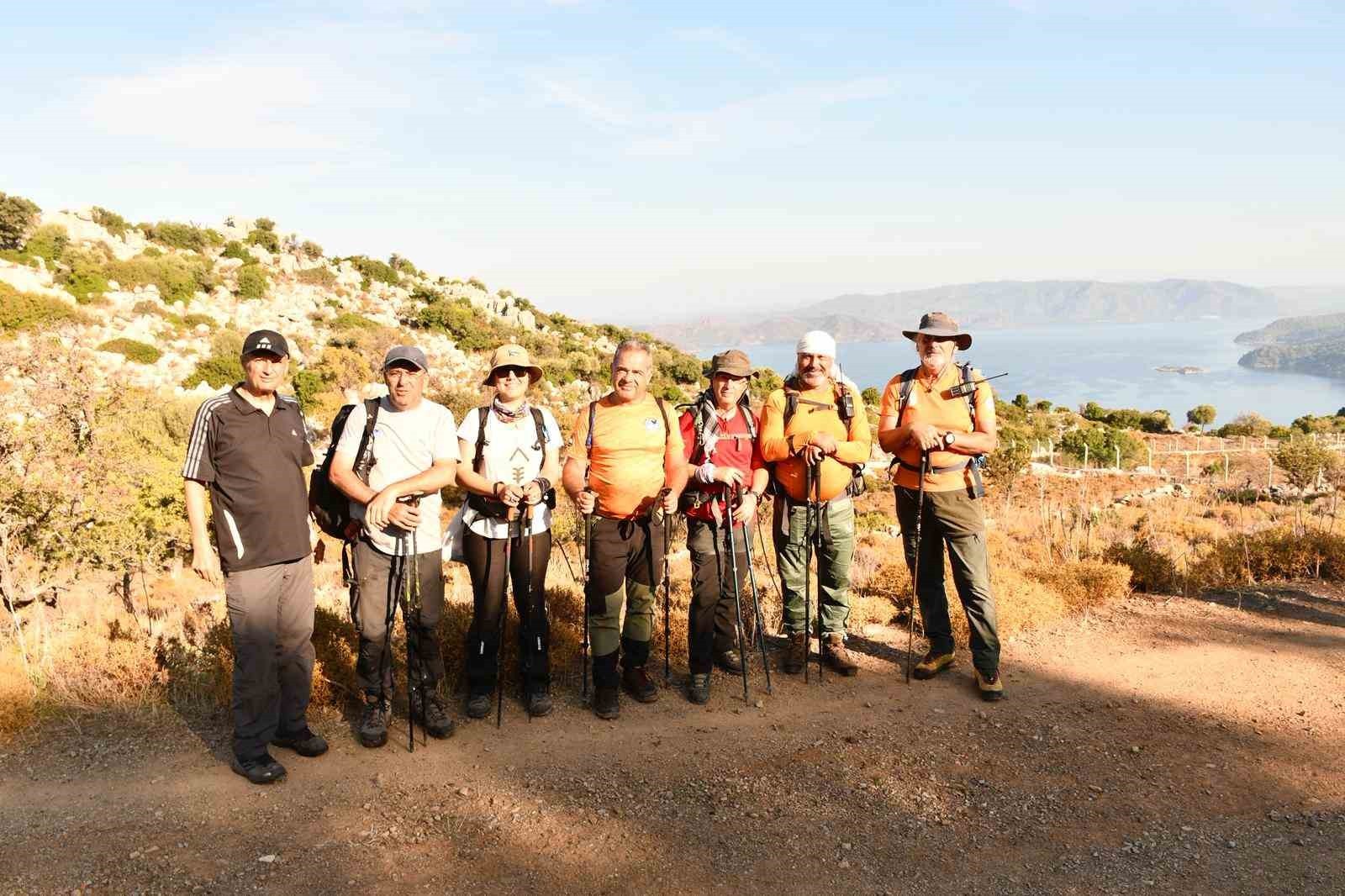 MUĞLA'NIN MARMARİS İLÇESİNDE DÜZENLENEN 'ULUSAL KARİA YOLU YÜRÜYÜŞÜ', TÜRKİYE'NİN FARKLI İLLERİ...