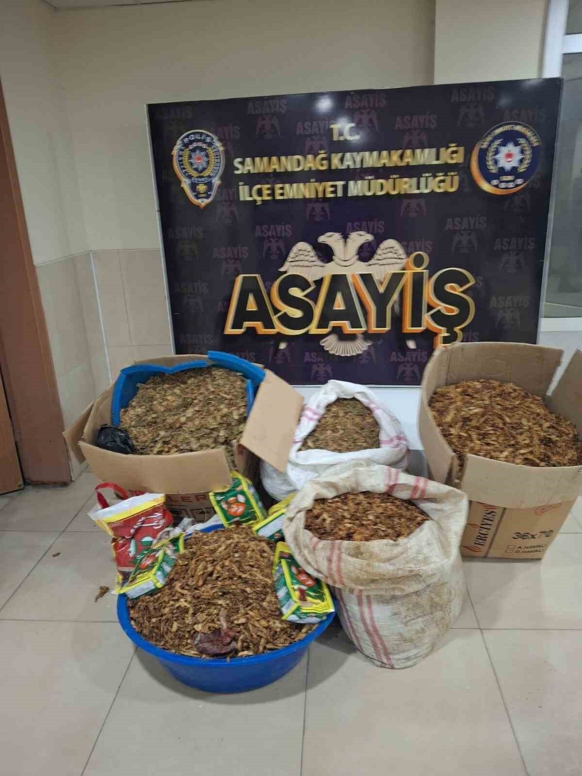 SAMANDAĞ’DA KAÇAK TÜTÜN OPERASYONU