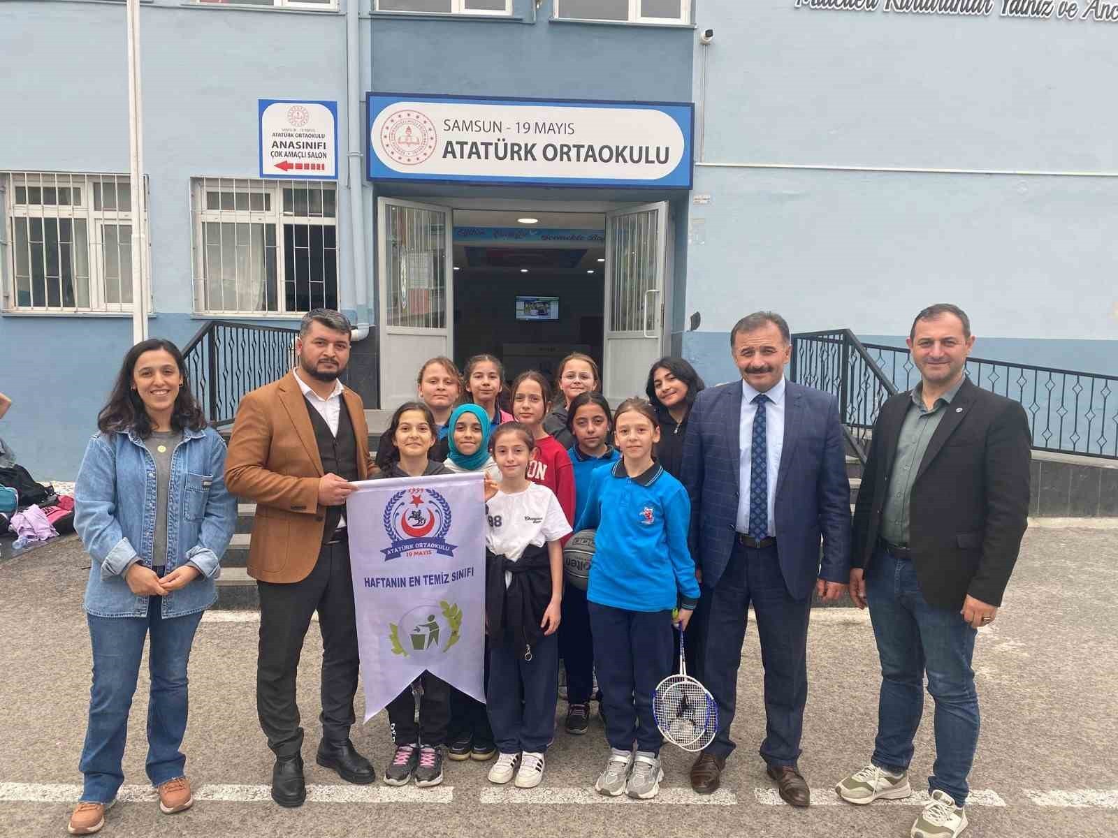 SAMSUN’UN 19 MAYIS İLÇESİNDE ATATÜRK ORTAOKULU, ÇEVRE BİLİNCİNİ ARTIRMAK VE ÖĞRENCİLERDE...