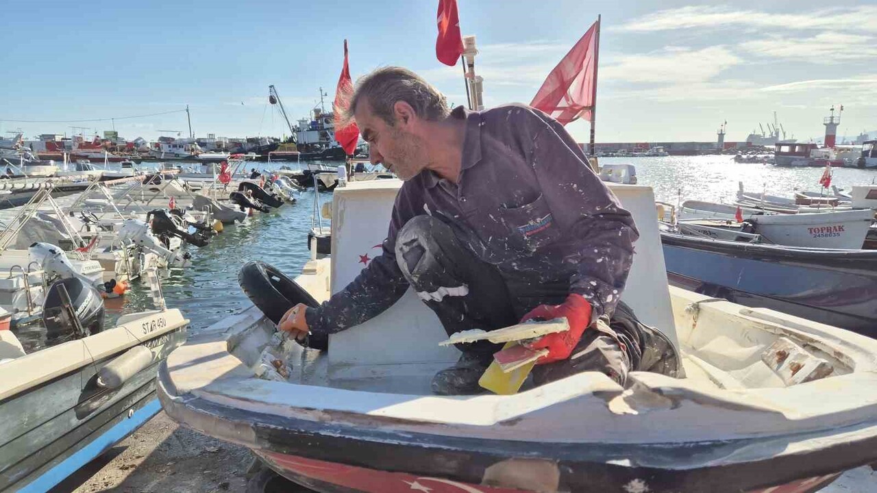 SÜLEYMANPAŞA SU ÜRÜNLERİ KOOPERATİFİ BAŞKANI İBRAHİM PEHLİVANOĞLU, BALIKÇILARIN FIRTINA NEDENİYLE...