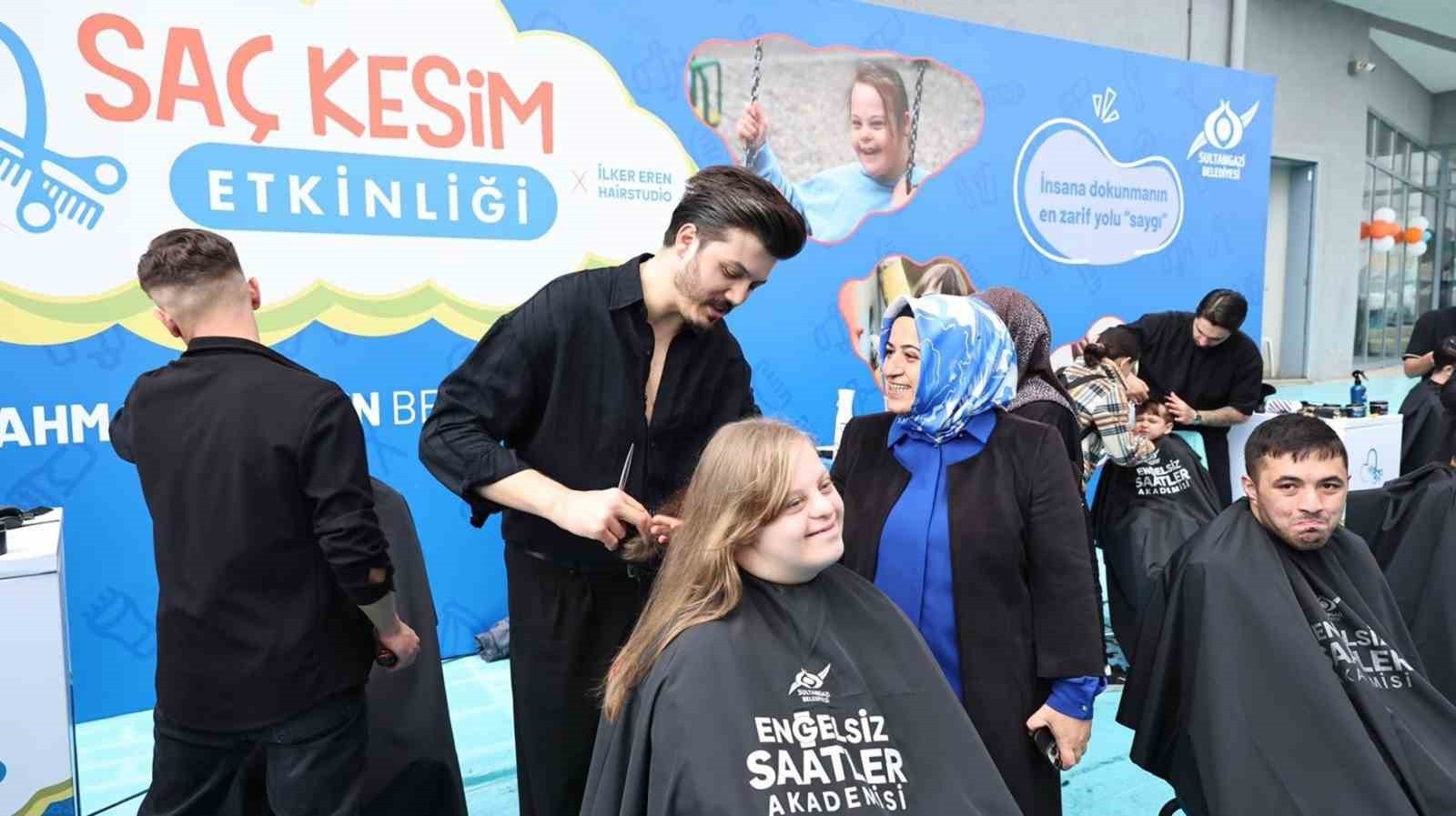 SULTANGAZİ BELEDİYESİ, ENGELLİ BİREYLER İÇİN SAÇ KESİM ETKİNLİĞİ DÜZENLEDİ. SOSYAL MEDYA FENOMENİ...
