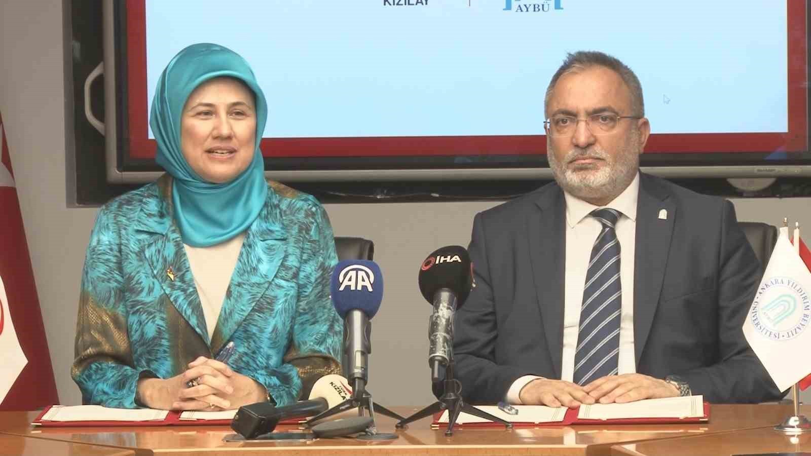 TÜRK KIZILAY VE ANKARA YILDIRIM BEYAZIT ÜNİVERSİTESİ (AYBÜ) ORTAKLIĞINDA GELİŞTİRİLEN PROJEYLE...