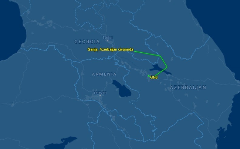 TÜRK SİLAHLI KUVVETLERİNE AİT C130 KARGO UÇAĞI AZERBAYCAN’DAN KALKIŞ YAPTIKTAN 27 DAKİKA SONRA...