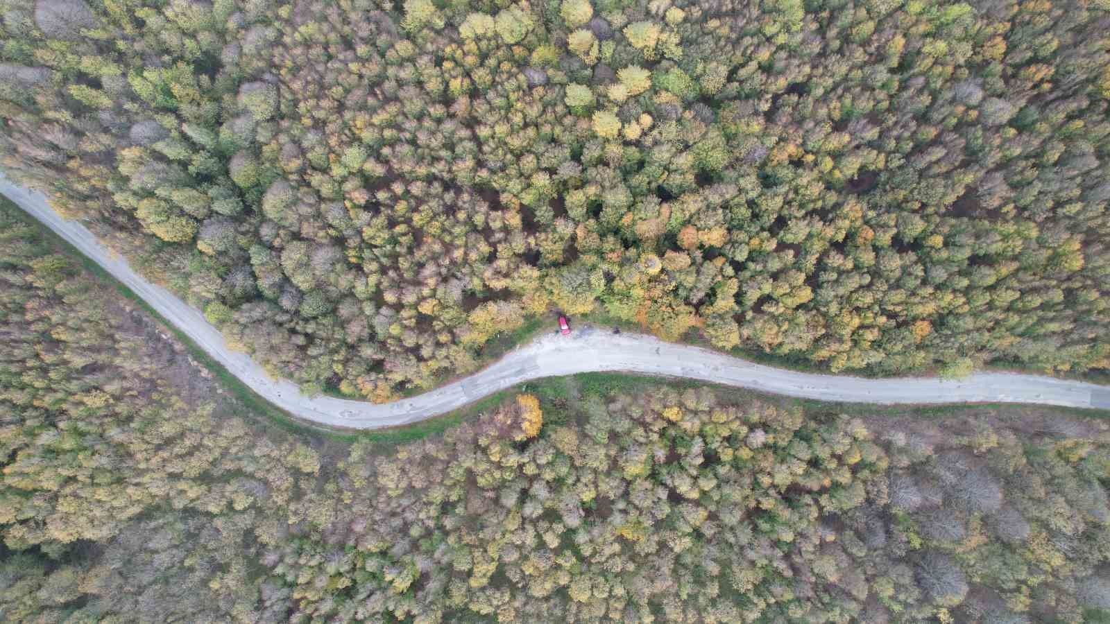 YALOVA'DA SONBAHARLA BİRLİKTE SAMANLI DAĞLARI'NDAKİ RENK CÜMBÜŞÜ GÖRENLERİ MEST EDİYOR.