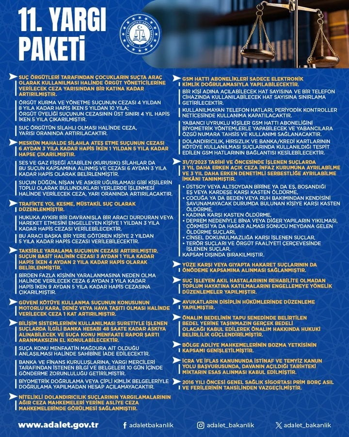 ADALET BAKANI YILMAZ TUNÇ, "KANUN TEKLİFİNİN YASALAŞMA SÜRECİNDE EMEĞİ VE KATKISI BULUNAN TÜM...