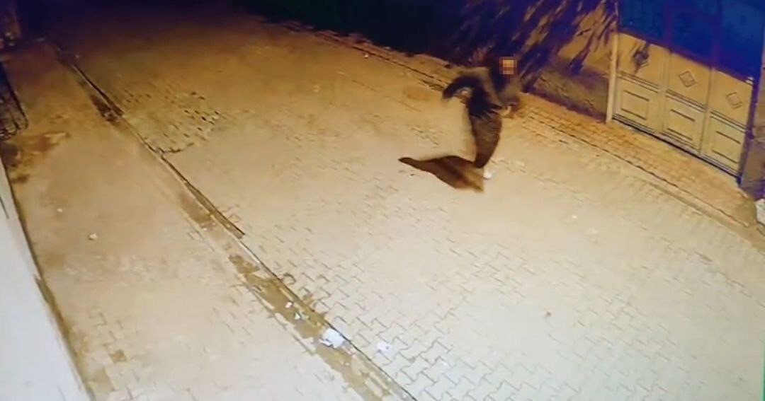 ADANA’DA BİR ŞAHSIN EVLERİN CAMLARINI TAŞLAYARAK KIRDIĞI ANLAR GÜVENLİK KAMERALARINA...