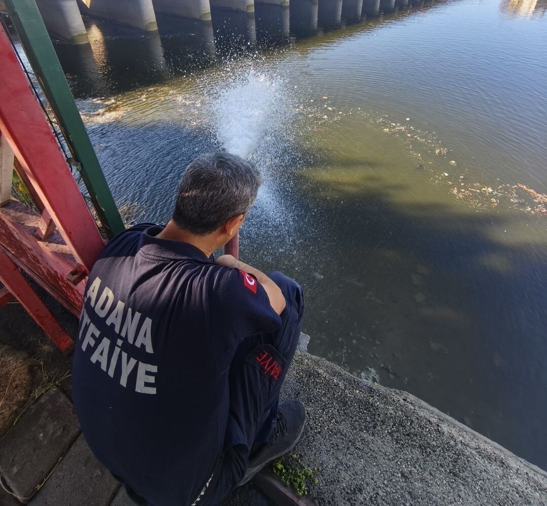 ADANA’DA KURAKLIK NEDENİYLE SEYHAN BARAJ GÖLÜNDEN, SEYHAN NEHRİNE SU AKIŞI DURDURULUNCA, SU...