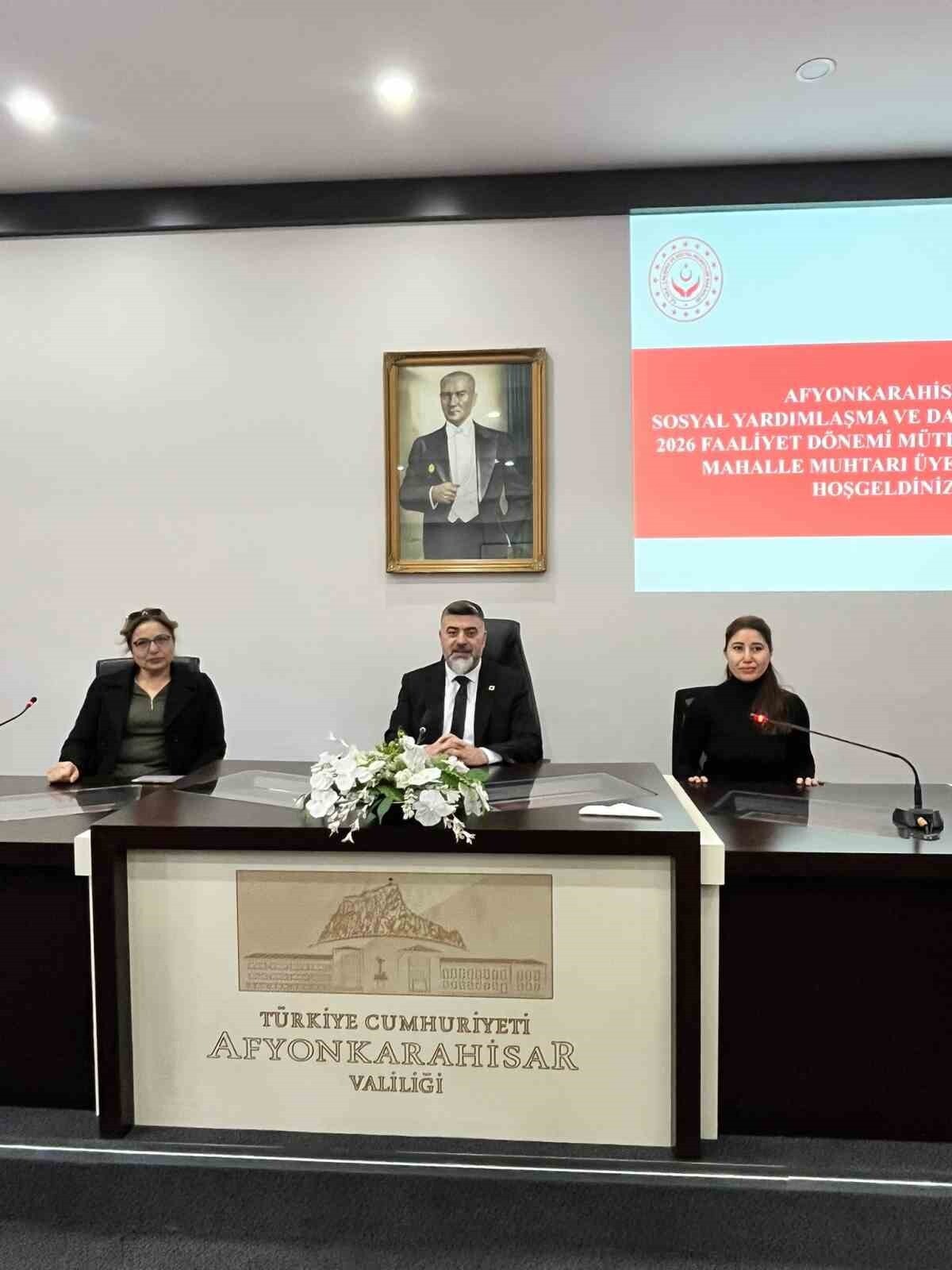 AFYONKARAHİSAR VALİLİĞİ SOSYAL YARDIMLAŞMA VE DAYANIŞMA VAKFI (SYDV) MÜTEVELLİ HEYETİ SEÇİMLERİNİN...