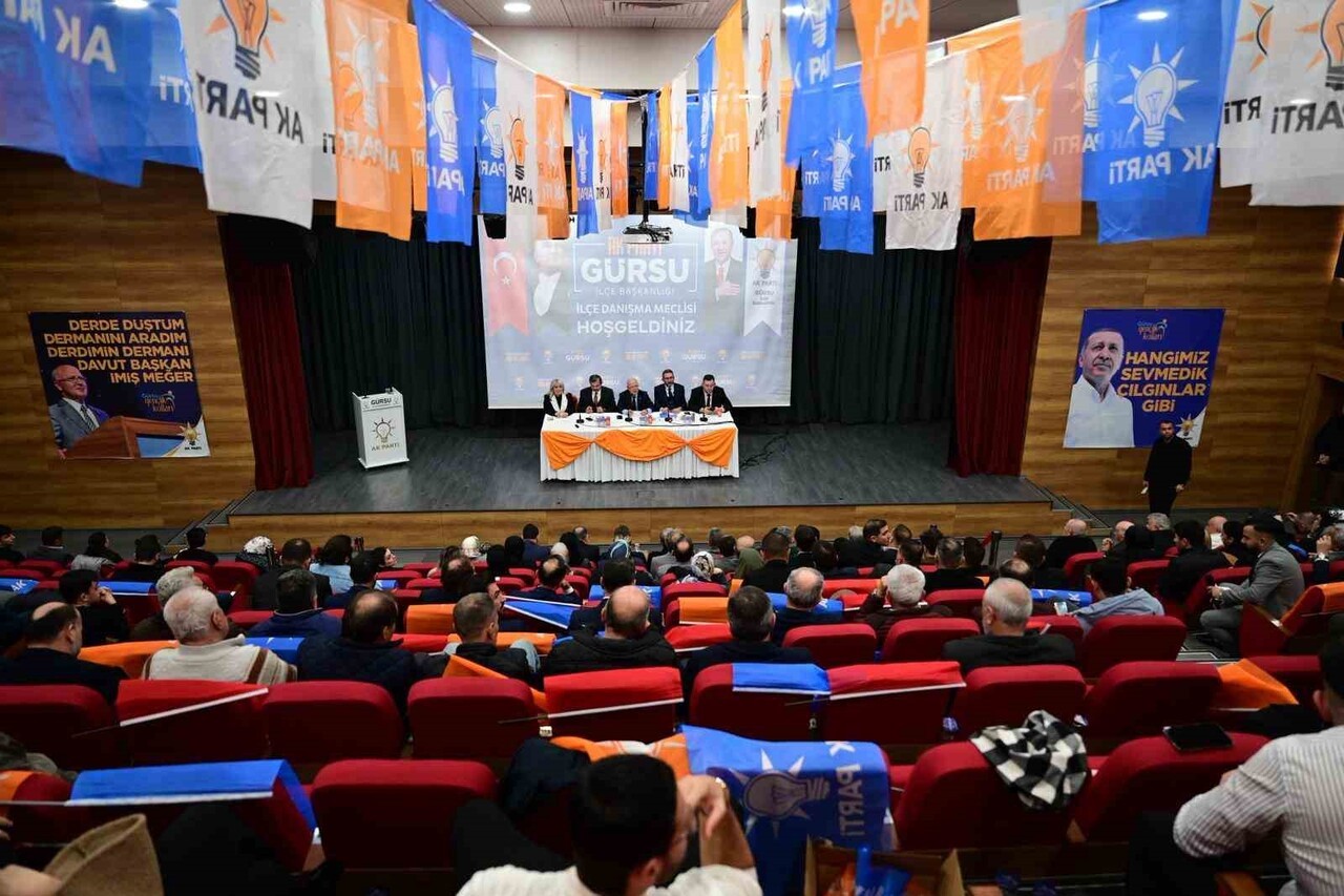 AK PARTİ GÜRSU İLÇE DANIŞMA MECLİSİ TOPLANTISI, TEŞKİLAT MENSUPLARININ YOĞUN KATILIMIYLA...