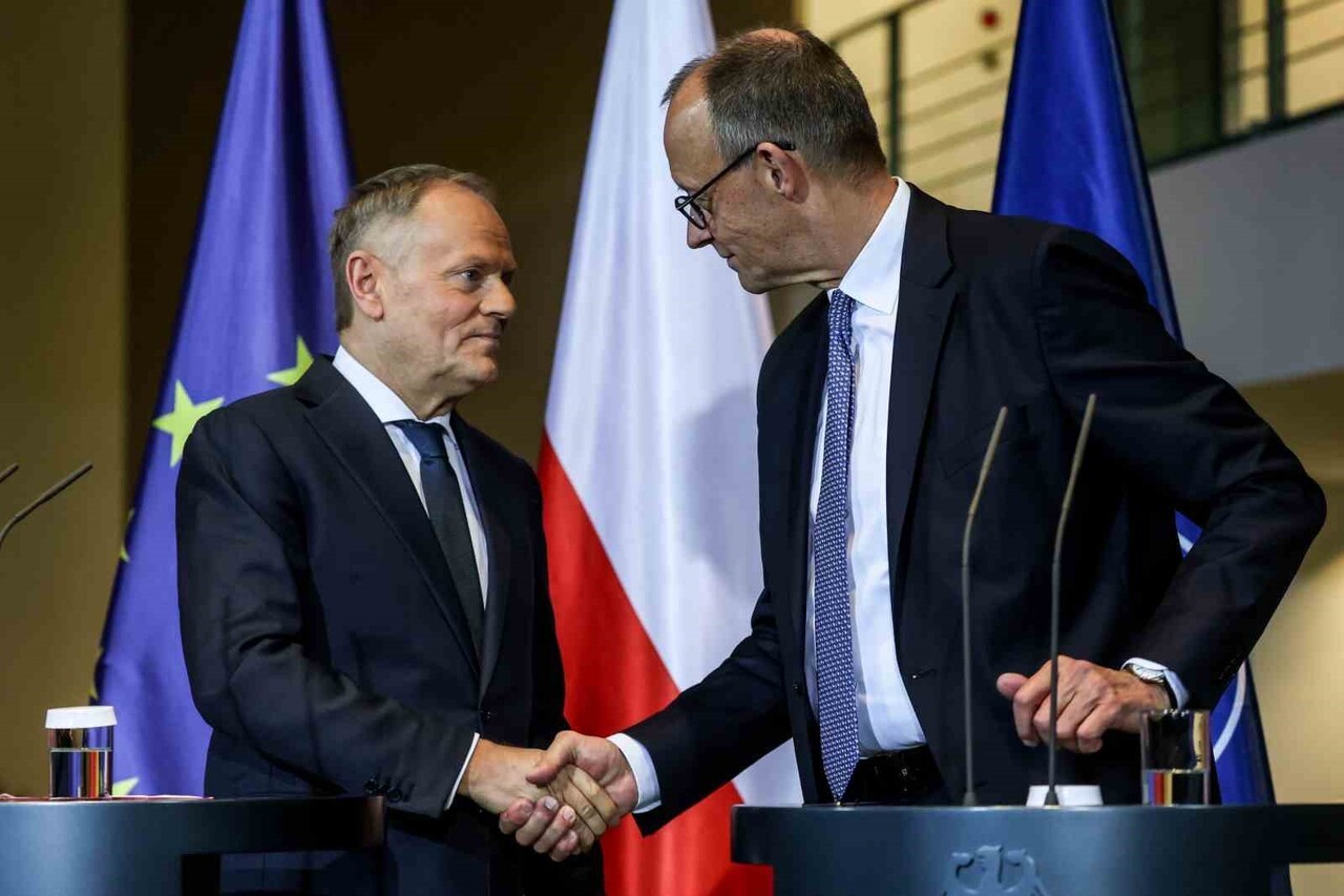 ALMANYA BAŞBAKANI FRİEDRİCH MERZ İLE POLONYA BAŞBAKANI DONALD TUSK, BAŞKENT BERLİN'DE YAPTIKLARI...