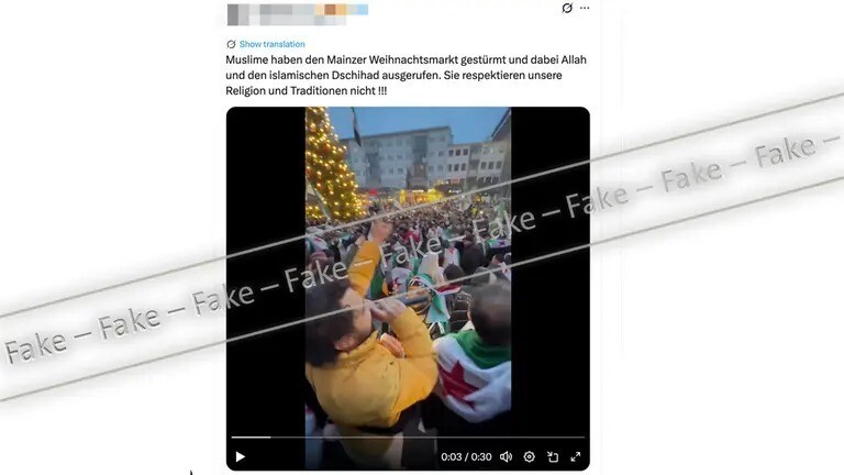 ALMANYA’DA EKİM AYINDAN BU YANA NOEL PAZARLARI İLE İLGİLİ ASILSIZ İDDİALAR İÇEREN GÖRÜNTÜ VE...