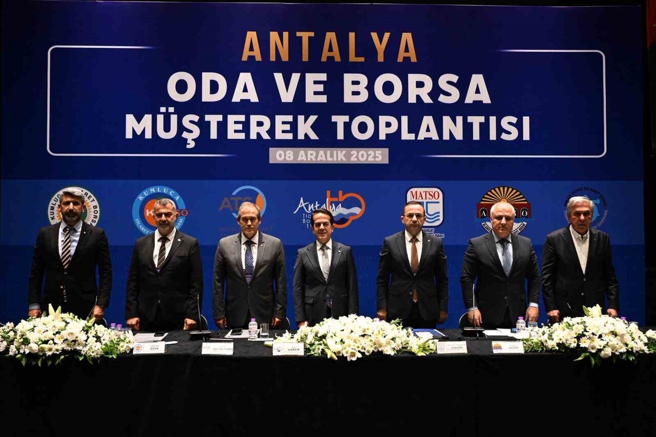 ANTALYA ODA VE BORSA MÜŞTEREK TOPLANTISI, ANTALYA TİCARET BORSASI BAŞKANI ALİ ÇANDIR EV...