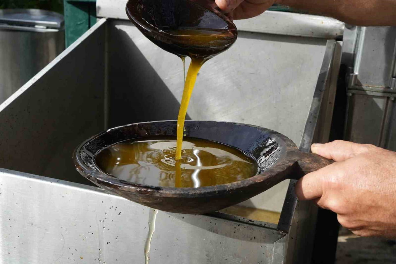 BALIKESİR’İN AYVALIK İLÇESİNDE ZEYTİNYAĞI ÜRETİCİSİ ERDİNÇ TÜGEN, GELİŞEN TEKNOLOJİYE RAĞMEN DEDE...