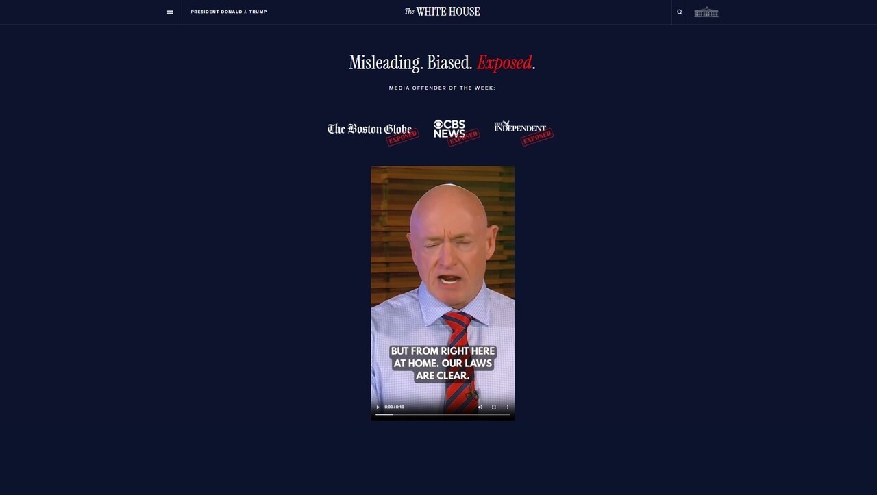 BEYAZ SARAY, RESMİ İNTERNET SAYFASINA YENİ BİR BAŞLIK EKLEYEREK "MEDYA SUÇLUSU" OLDUĞUNU İDDİA...