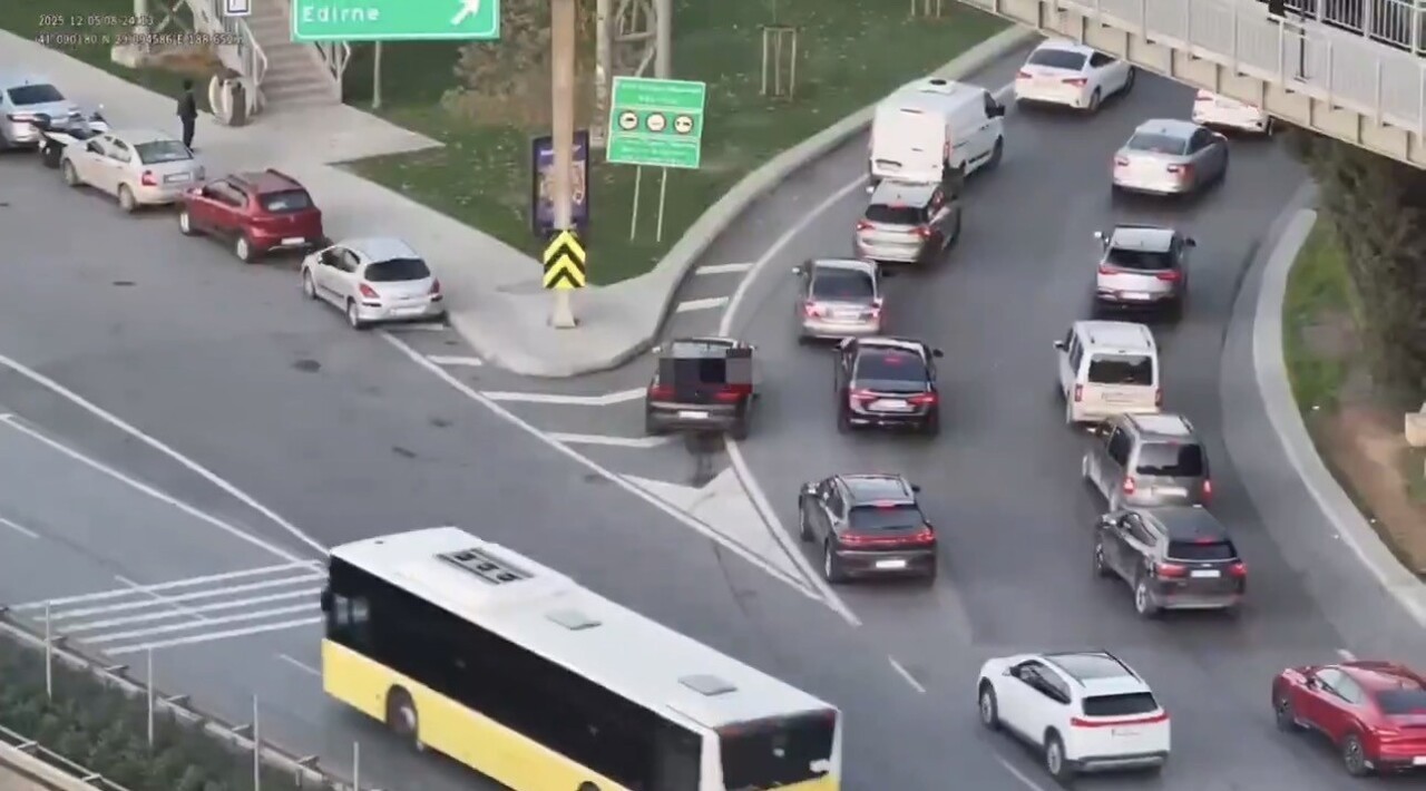 BEYKOZ KAVACIK TEM BAĞLANTISINDA DRON DESTEKLİ KONTROLDE KAYNAK YAPAN ARAÇLAR TEK TEK TESPİT...