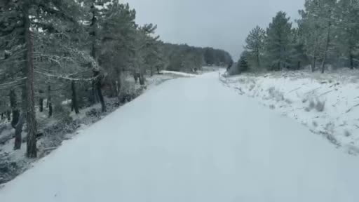 Beypazarı'nda kar yağışı etkili oldu