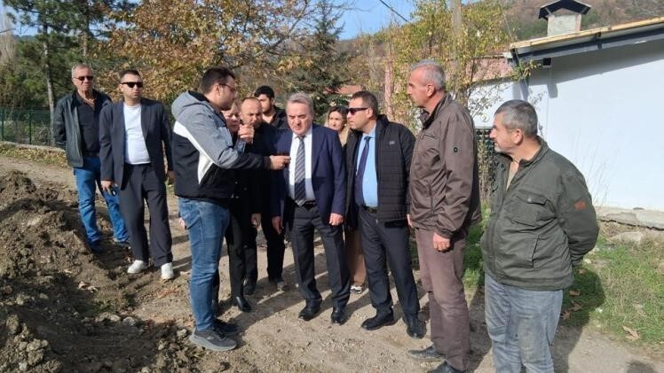 BİLECİK'TE MURATDERE KÖYÜ İÇMESUYU HATTI İNCELENDİ