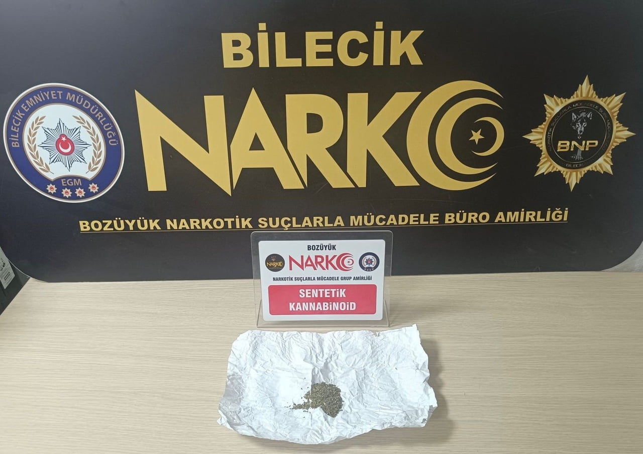 BİLECİK’TE UYUŞTURUCU OPERASYONU: 1 GÖZALTI