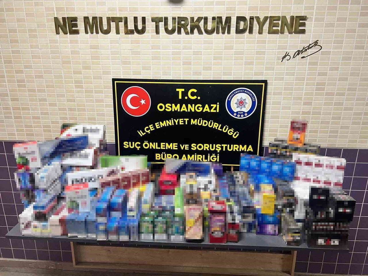 BURSA’DA 2 BİN ADET GÜMRÜK KAÇAĞI SİGARA ELE GEÇİRİLDİ