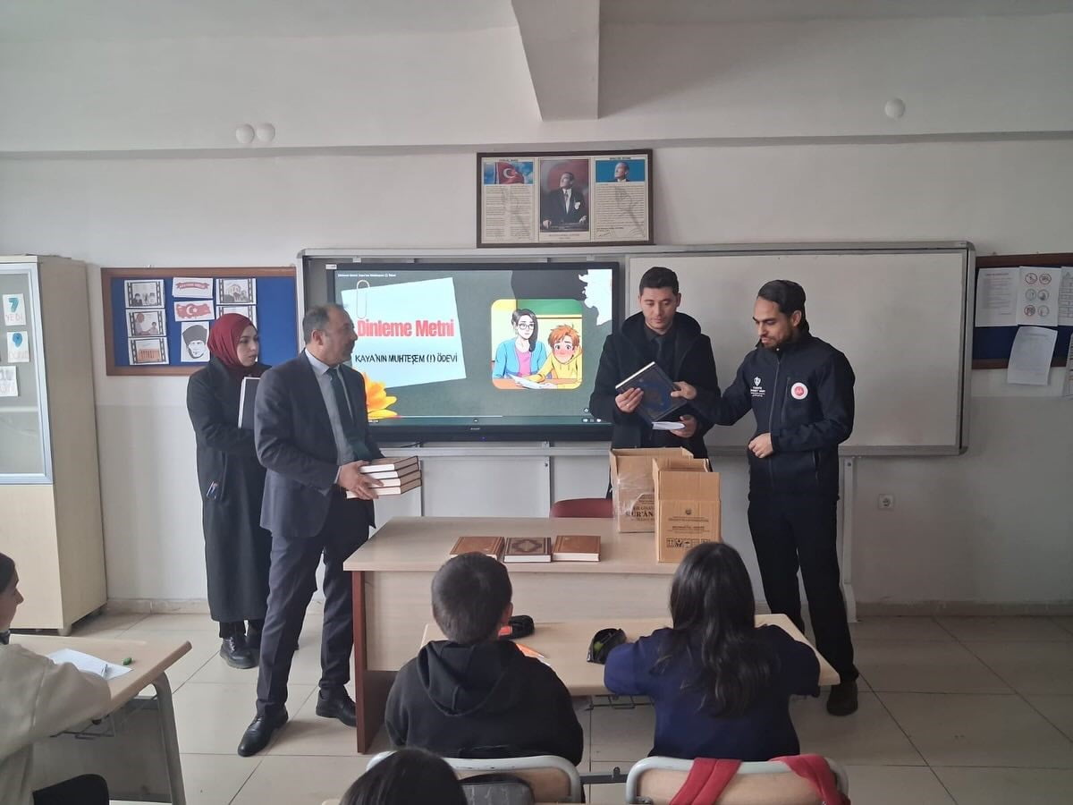 ÇILDIR İLÇE MÜFTÜLÜĞÜ ŞEHİT TANER KARADENİZ ORTAOKULU’NDA YÜRÜTÜLEN ÇEDES PROJESİ KAPSAMINDA...