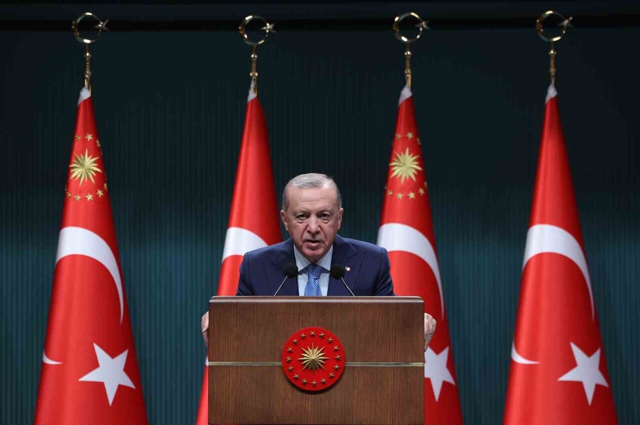 CUMHURBAŞKANI RECEP TAYYİP ERDOĞAN, CUMHURBAŞKANLIĞI KÜLLİYESİ'NDE DÜZENLENEN KABİNE...