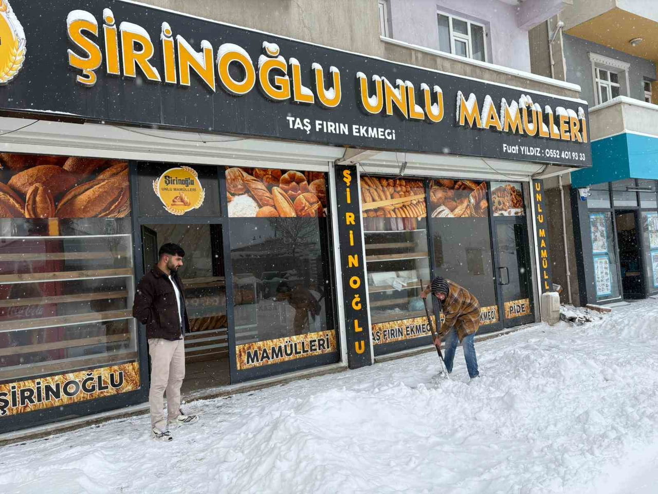 DİYADİN’DE KAR YAĞIŞI HAYATI OLUMSUZ ETKİLEDİ