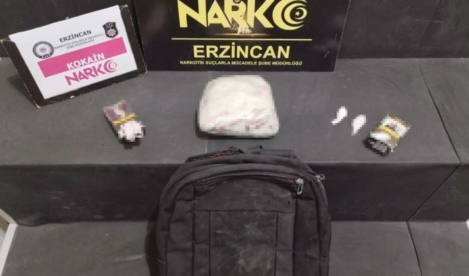 ERZİNCAN’DA 1 KİLO 51 GRAM KOKAİN ELE GEÇİRİLDİ
