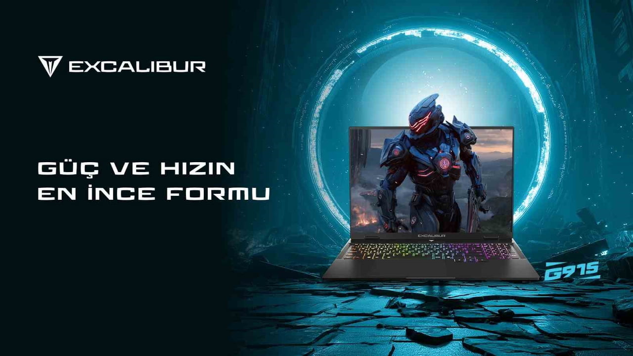 EXCALİBUR G915, 165 HZ YENİLEME HIZINA VE YÜZDE 100 SRGB RENK DOYGUNLUĞUNA SAHİP EKRANI, RTX 5060...