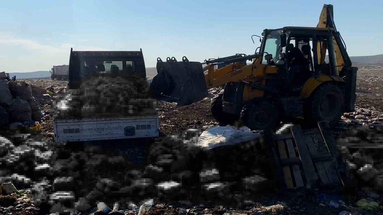 EYYÜBİYE BELEDİYESİ ZABITA MÜDÜRLÜĞÜ EKİPLERİ, KADIKENDİ MAHALLESİ'NDEKİ BİR İŞLETMENİN DEPOSUNDA...