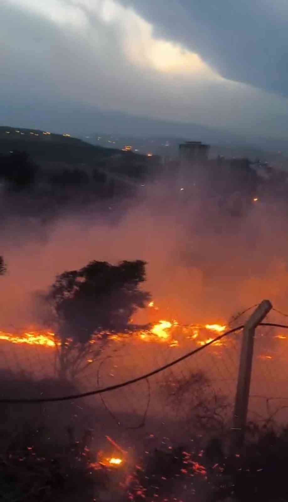 HATAY (İHA) - HATAY'IN İSKENDERUN İLÇESİNDE OTLUK ALANDA ÇIKAN YANGIN, ORMAN İŞLETME MÜDÜRLÜĞÜ...