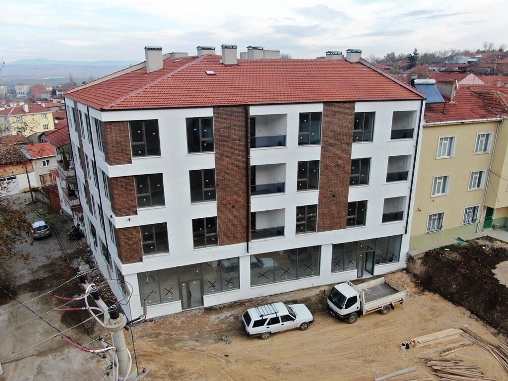 İNÖNÜ BELEDİYESİ TARAFINDAN YÜRÜTÜLEN 'İSMETPAŞA MAHALLESİ KONUT PROJESİ'NDE İNŞAAT ÇALIŞMALARININ...