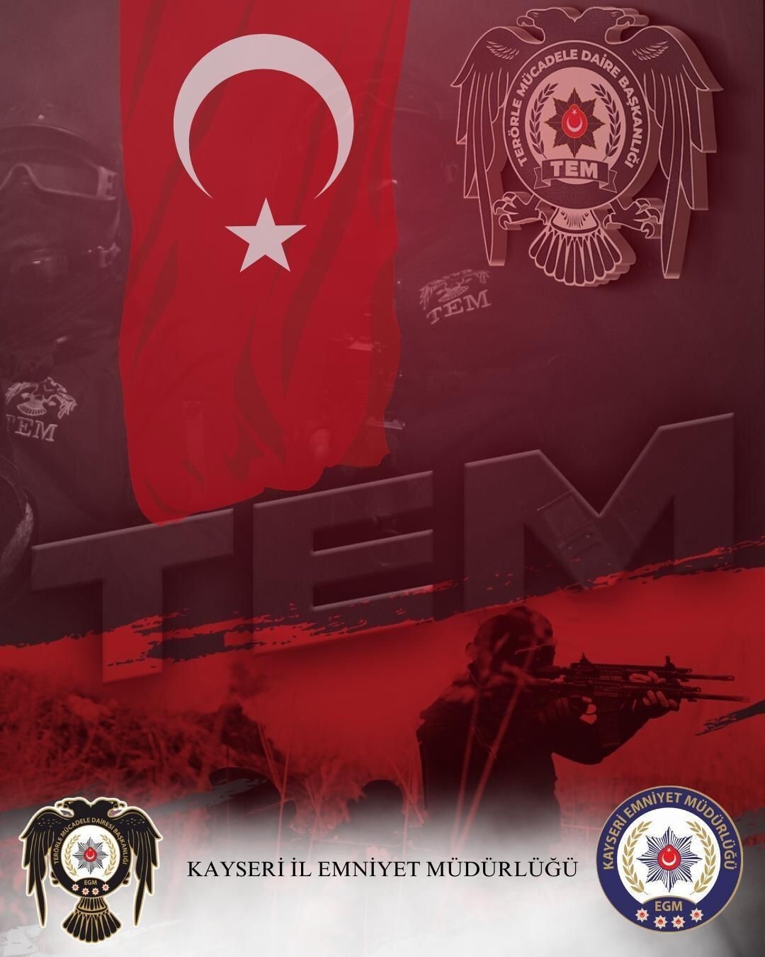 KAYSERİ İL EMNİYET MÜDÜRLÜĞÜ EKİPLERİNCE YAPILAN ÇALIŞMALARDA; 'FETÖ/PDY SİLAHLI TERÖR ÖRGÜTÜNE...