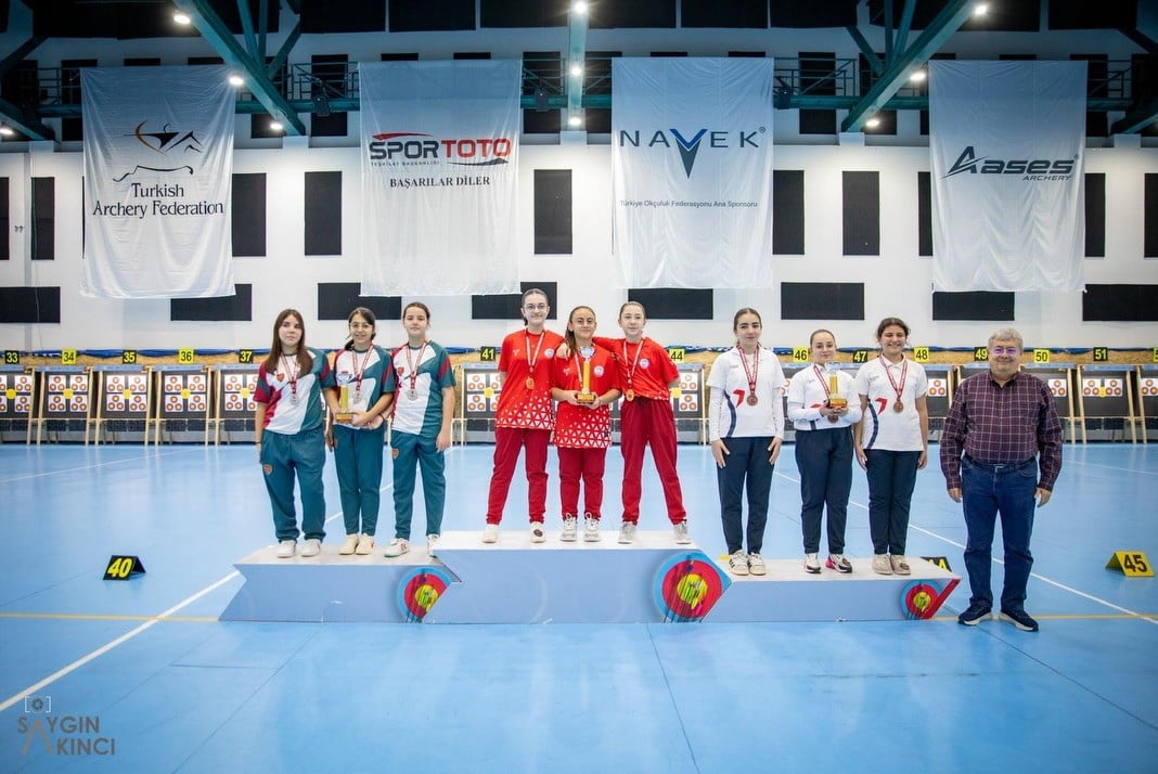 KAYSERİ SPOR A.Ş’NİN KLASİK YAY U13 KADIN TAKIMI, 2025 ASES U15 SALON OKÇULUK TÜRKİYE...